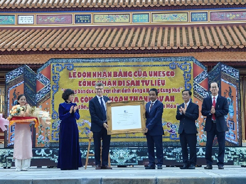  Vinh dự đón Bằng công nhận Di sản Tư liệu UNESCO, Huế tiếp tục khởi công phục dựng di sản Hoàng Thành