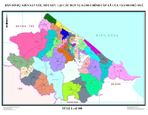 Thành phố Huế sau sáp nhập các đơn vị hành chính cấp phường, xã