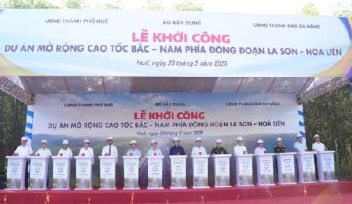 Khởi công Dự án mở rộng cao tốc Bắc - Nam phía Đông đoạn La Sơn - Hòa Liên