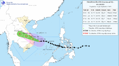 Tăng cường lãnh đạo, chỉ đạo công tác phòng, tránh, ứng phó cơn bão số 13