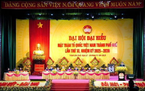 Đại hội đại biểu Mặt trận Tổ quốc Việt Nam thành phố Huế lần thứ XI, nhiệm kỳ 2025-2030