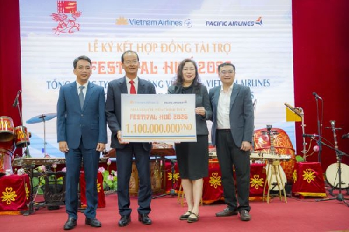 Vietnam Airlines và Pacific Airlines tài trợ 1,1 tỷ đồng cho Festival Huế 2026