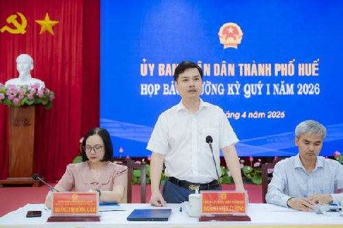 UBND TP Huế tổ chức họp báo thường kỳ quý I/2026