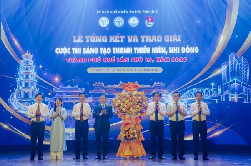 Trao giải Cuộc thi Sáng tạo Thanh thiếu niên, Nhi đồng thành phố Huế lần thứ 19