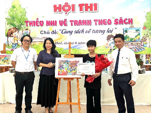Khai mạc Hội thi “Thiếu nhi vẽ tranh theo sách” năm 2026
