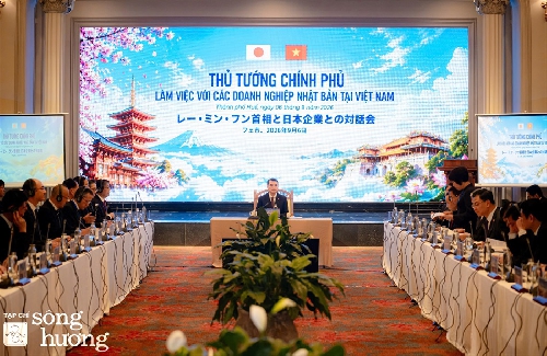 Thủ tướng Chính phủ Lê Minh Hưng làm việc với các doanh nghiệp Nhật Bản tại Việt Nam
