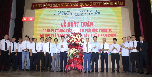 Lễ xuất quân Đoàn Vận động viên Thành phố Huế tham dự Đại hội Thể thao toàn quốc lần thứ X năm 2026