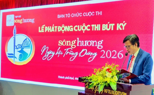 Thông báo gia hạn thời gian cuộc thi  cuộc thi bút ký “Sông Hương - Ngày hội trùng dương”  năm 2026