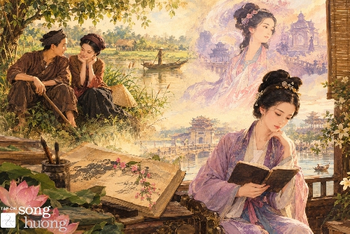 Ca dao và Truyện Kiều làm mới thể lục bát