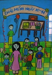 Triển lãm tranh chào mừng ngày Nhà giáo Việt Nam 