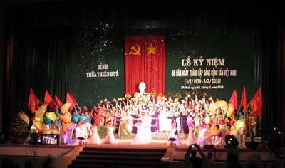 Thừa Thiên Huế mittinh kỷ niệm 80 năm ngày thành lập Đảng Cộng sản Việt Nam 