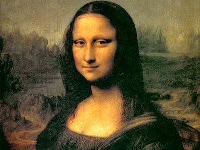 Trong mắt nàng Mona Lisa có chữ cái nhỏ li ti